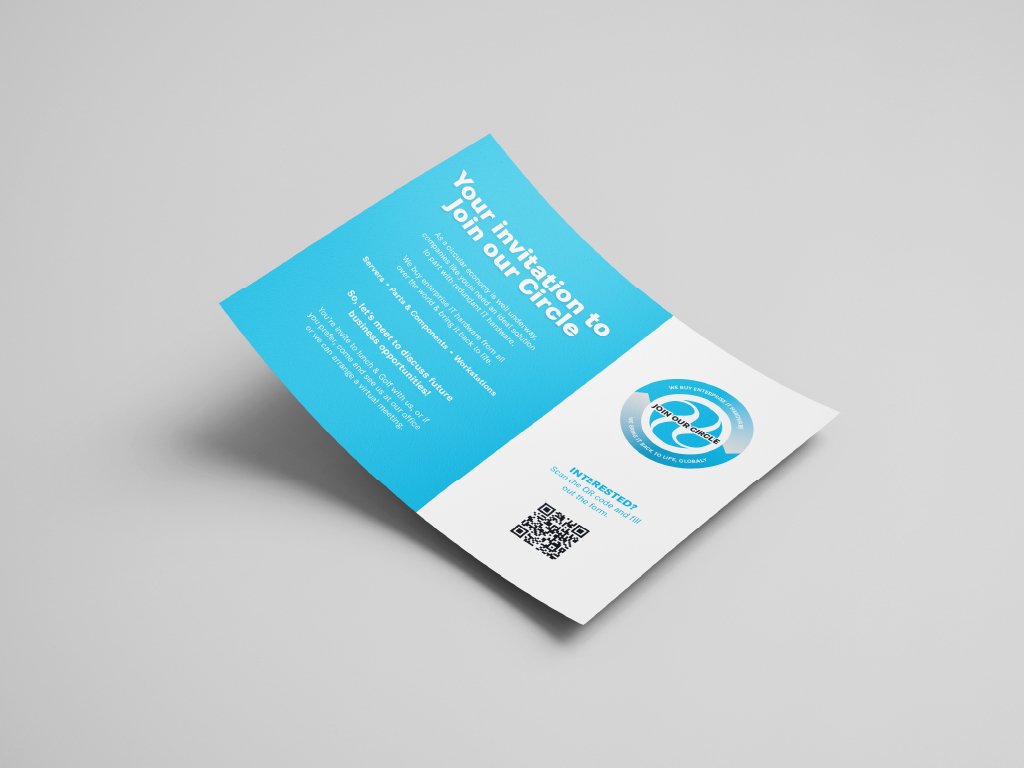 'Your invitation to Join Our Circle' flyer with QR code