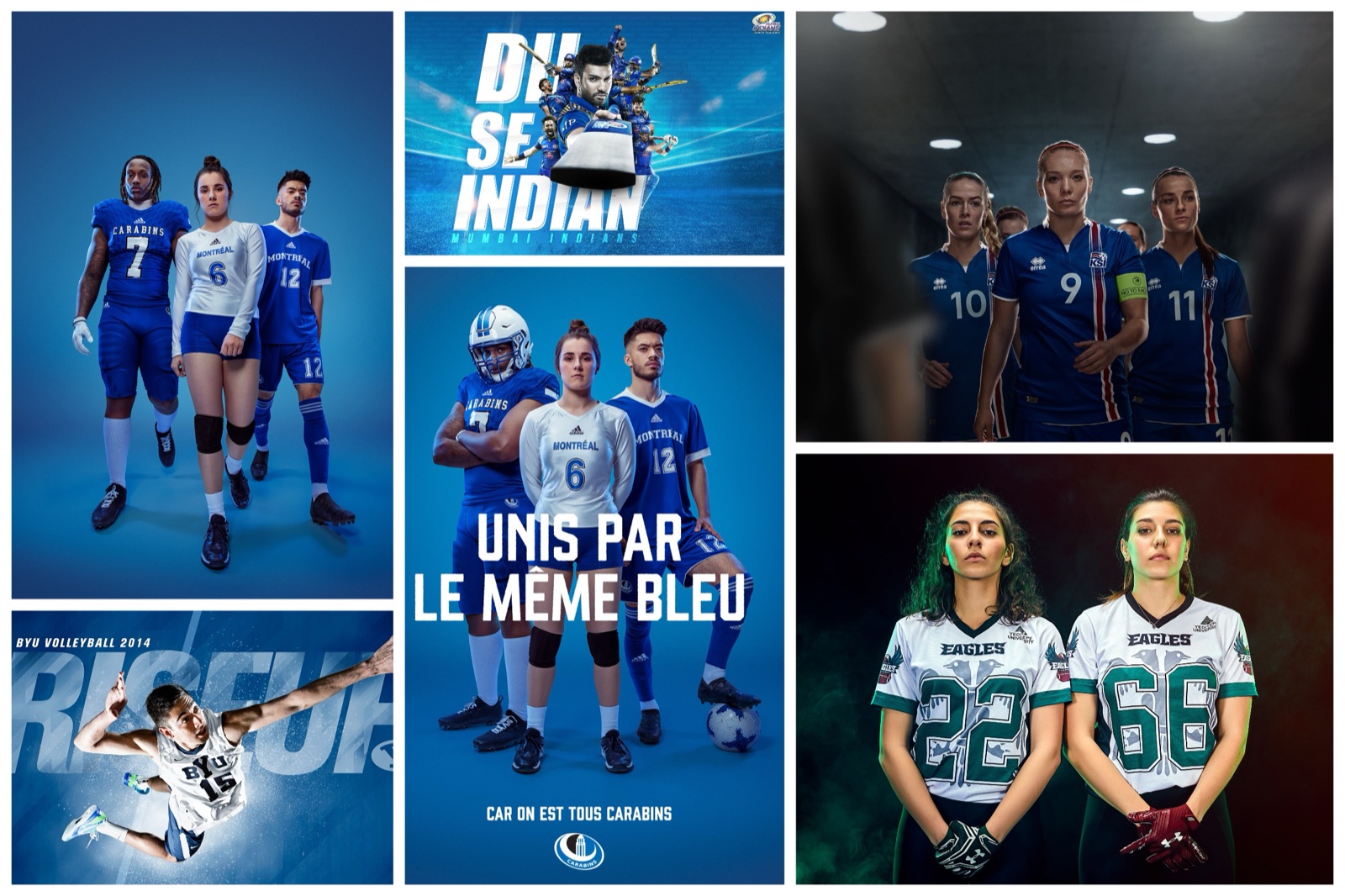 Bold hero sports photography moodboard